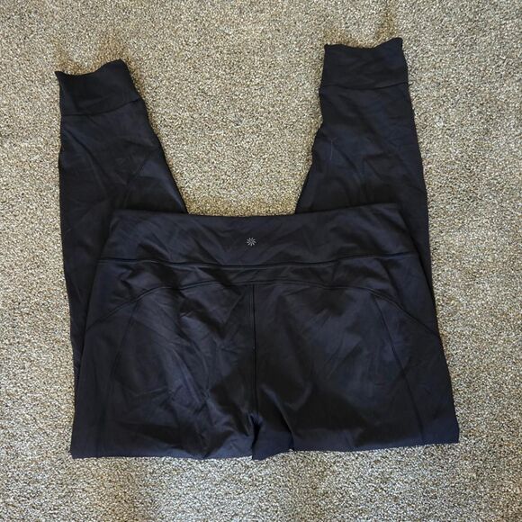 Athleta Distance Jogger Black High Athletic Leggings Pants Extra Large Tall - Picture 5 of 6